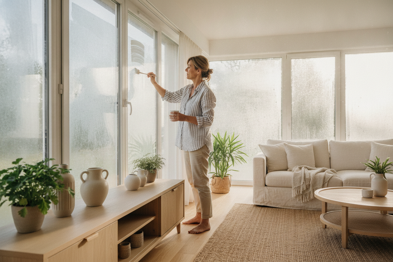 Blanc de Meudon sur les vitres : l’astuce efficace contre la canicule