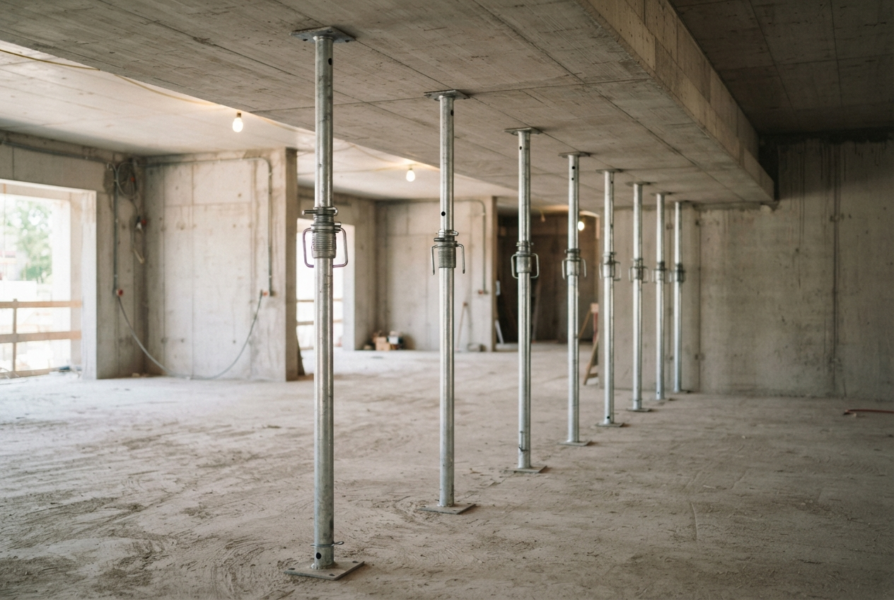 Un étai de chantier : comment ça fonctionne et comment ne pas se tromper à la pose