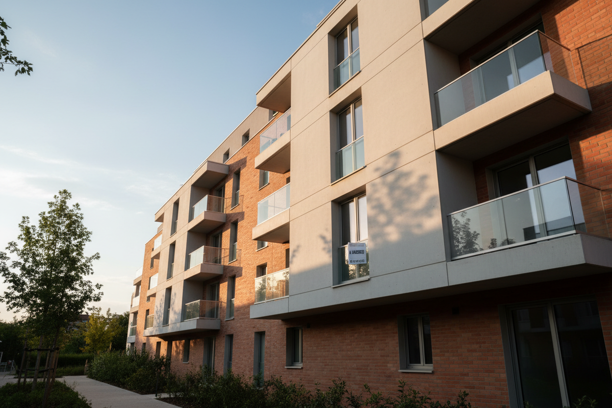 Immeuble résidentiel locatif à Creil illustrant le rendement attractif de l'investissement immobilier local.