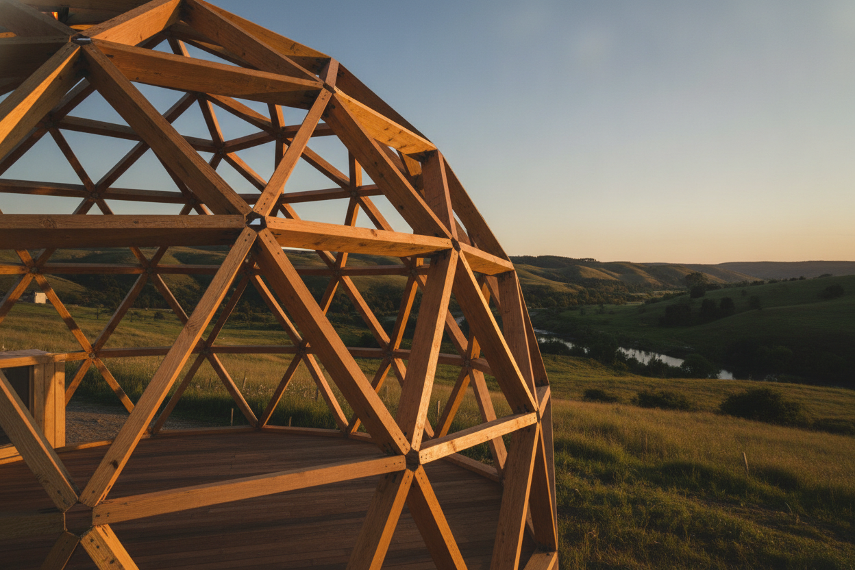 Dome géodésique comme maison : coûts réels, pièges et durabilité